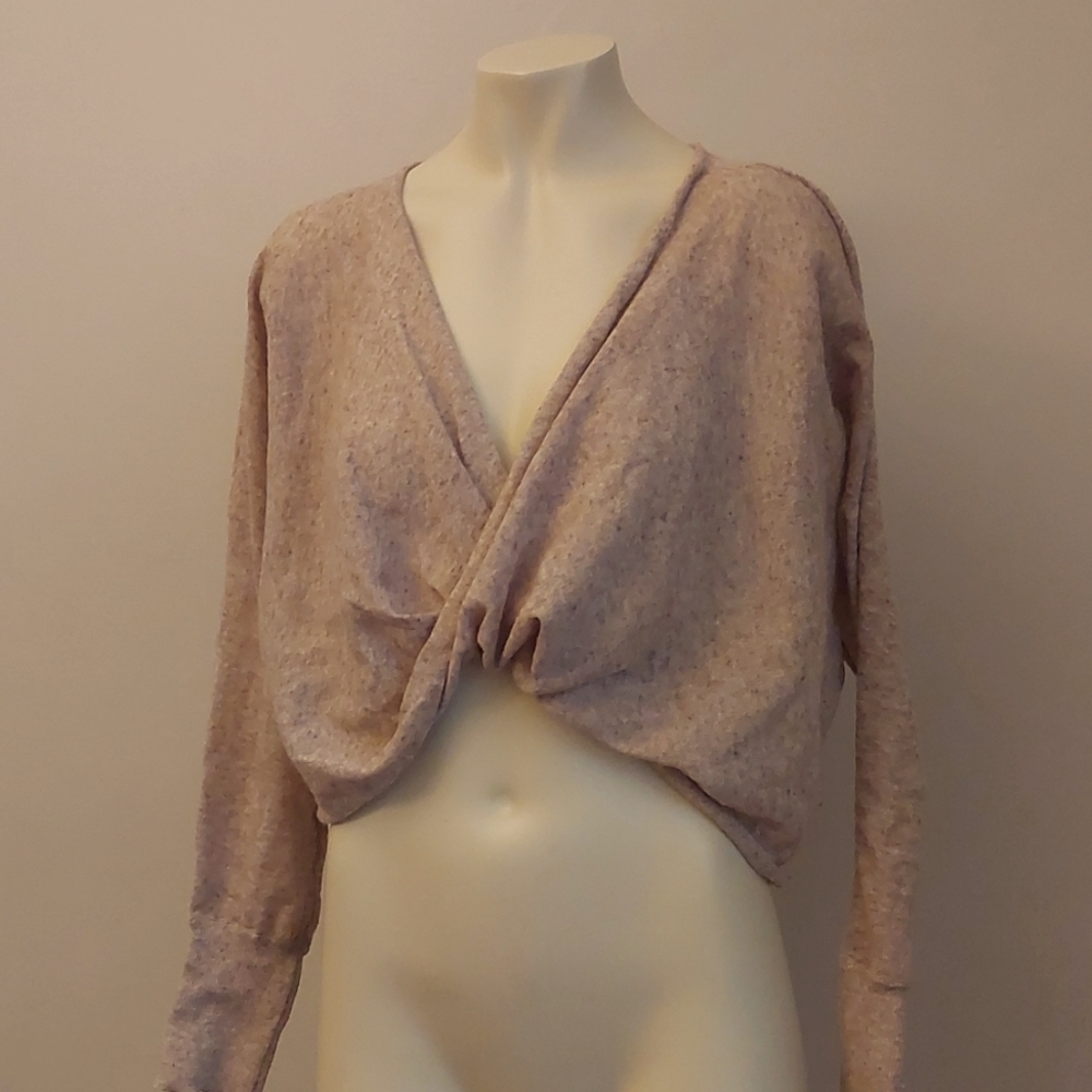 Topshop Knitted Twist-front Top - Picture 3 of 8